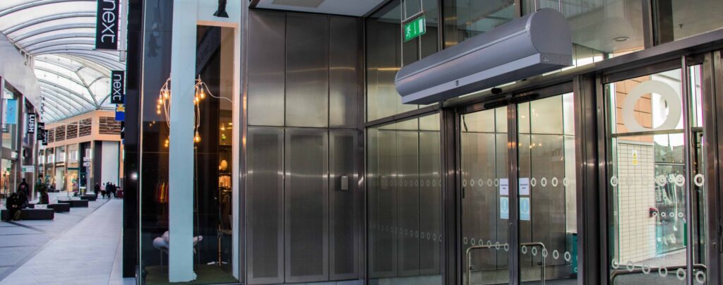 Enershield Air Barrier over an entrance