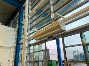 Enershield Air Barrier over an entrance Door