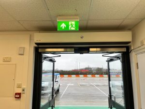 Enershield Microshield over open entrance